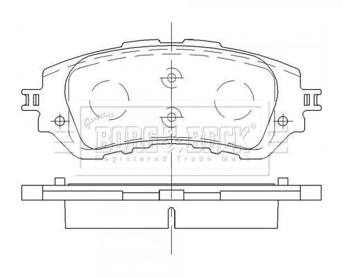 Brake Pad Set, disc brake (BBP2483)