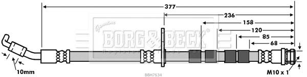Brake Hose (BBH7634)