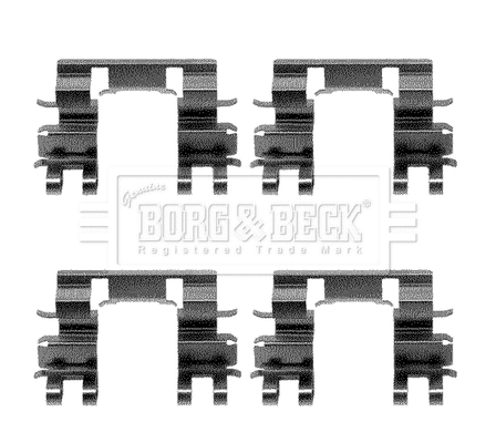 Accessory Kit, disc brake pad (BBK1055)