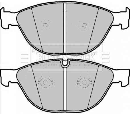 Brake Pad Set, disc brake (BBP2262)