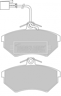 Brake Pad Set, disc brake (BBP1123)