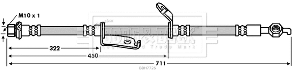 Brake Hose (BBH7726)