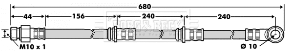 Brake Hose (BBH7503)
