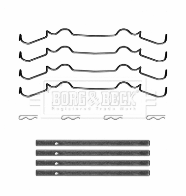 Accessory Kit, disc brake pad (BBK1662)