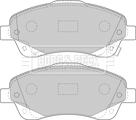 Brake Pad Set, disc brake (BBP1854)