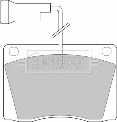 Brake Pad Set, disc brake (BBP1021)