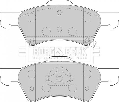 Brake Pad Set, disc brake (BBP1745)