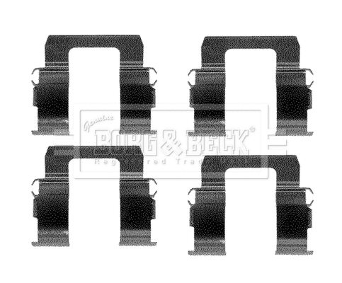 Accessory Kit, disc brake pad (BBK1147)