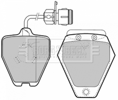 Brake Pad Set, disc brake (BBP1577)
