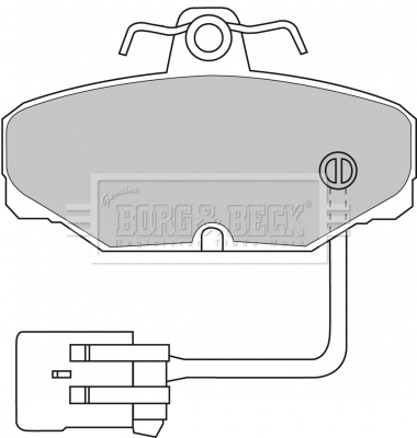 Brake Pad Set, disc brake (BBP1433)