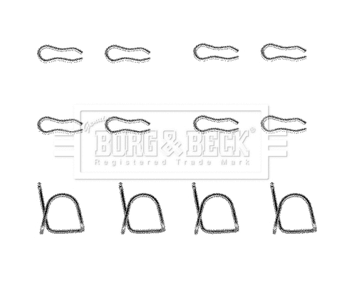 Accessory Kit, disc brake pad (BBK1072)