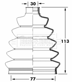 Bellow Kit, drive shaft (BCB6069)