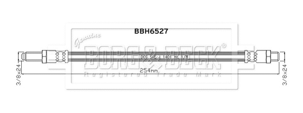 Brake Hose (BBH6527)