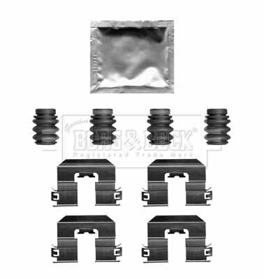 Accessory Kit, disc brake pad (BBK1661)