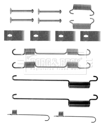 Accessory Kit, brake shoes (BBK6041)