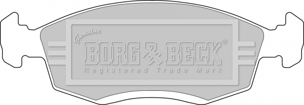 Brake Pad Set, disc brake (BBP1100)