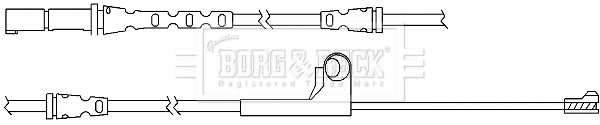 Warning Contact, brake pad wear (BWL3065)