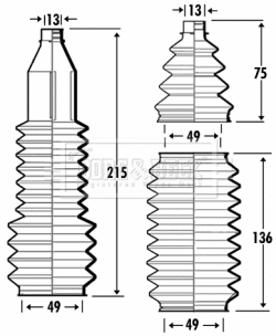Bellow Kit, steering (BSG3367)