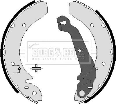 Brake Shoe Set (BBS6045)