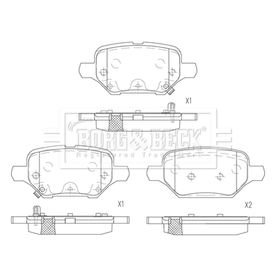 Brake Pad Set, disc brake