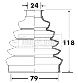 Bellow Kit, drive shaft (BCB2366)