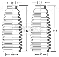 Bellow Kit, steering (BSG3260)