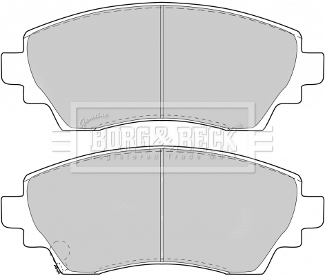 Brake Pad Set, disc brake (BBP1768)