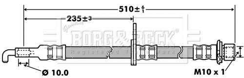 Brake Hose (BBH7418)