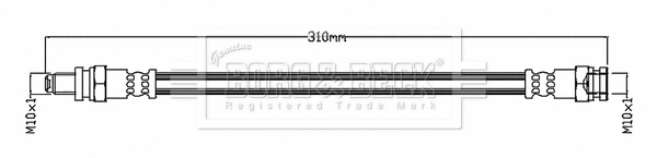 Brake Hose (BBH8752)