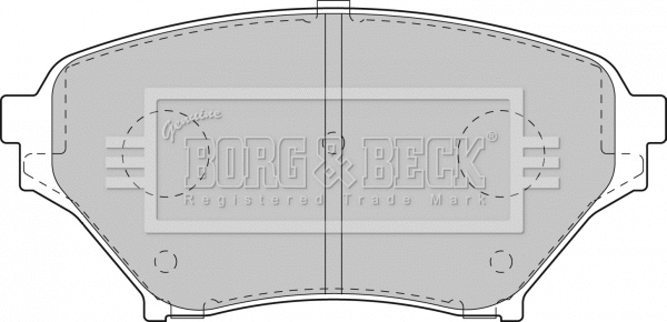 Brake Pad Set, disc brake (BBP1817)