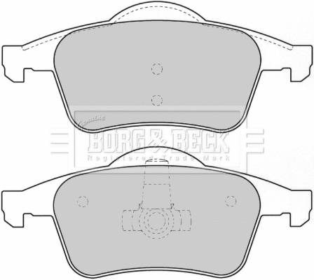 Brake Pad Set, disc brake (BBP1697)