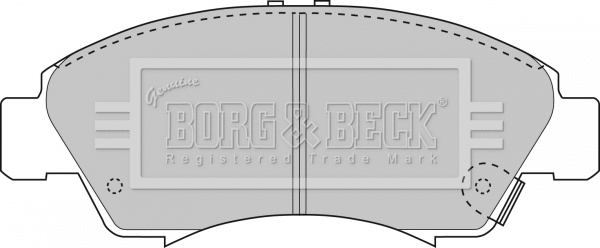 Brake Pad Set, disc brake (BBP1467)