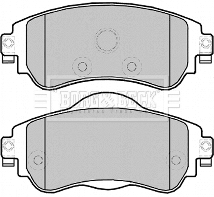 Brake Pad Set, disc brake (BBP2302)