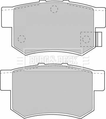 Brake Pad Set, disc brake (BBP1535)