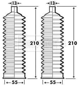 Bellow Kit, steering (BSG3293)