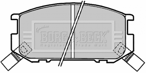 Brake Pad Set, disc brake (BBP1318)