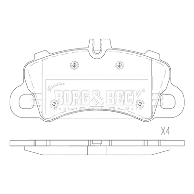Brake Pad Set, disc brake (BBP2900)