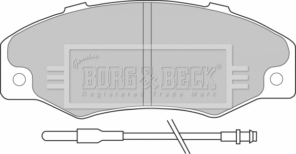 Brake Pad Set, disc brake (BBP1078)