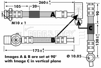 Brake Hose (BBH7148)