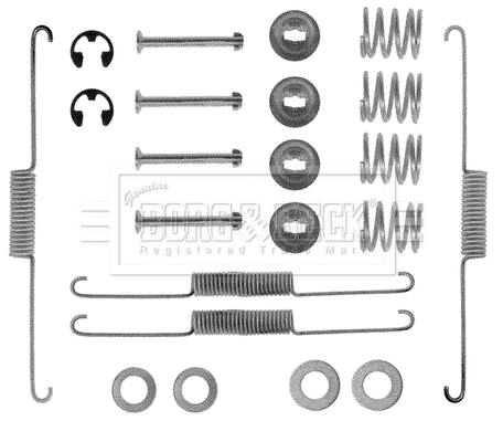 Accessory Kit, brake shoes (BBK6036)