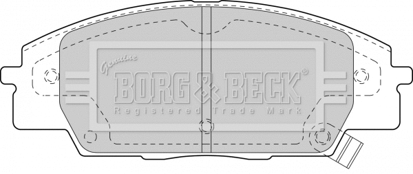 Brake Pad Set, disc brake (BBP1742)