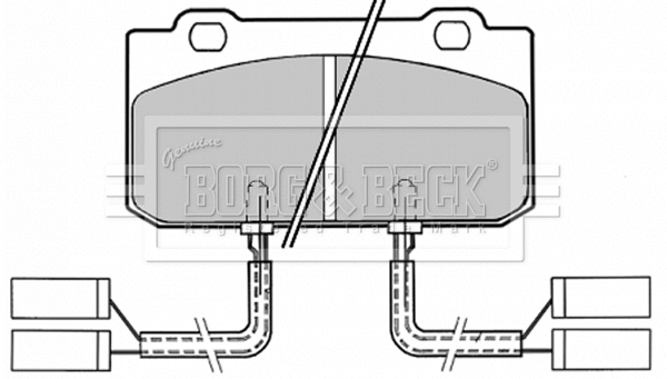 Brake Pad Set, disc brake (BBP1154)