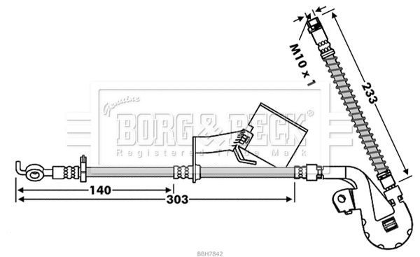 Brake Hose (BBH7842)