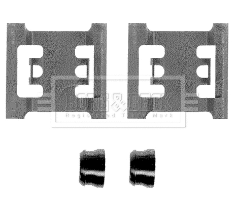 Accessory Kit, disc brake pad (BBK1047)