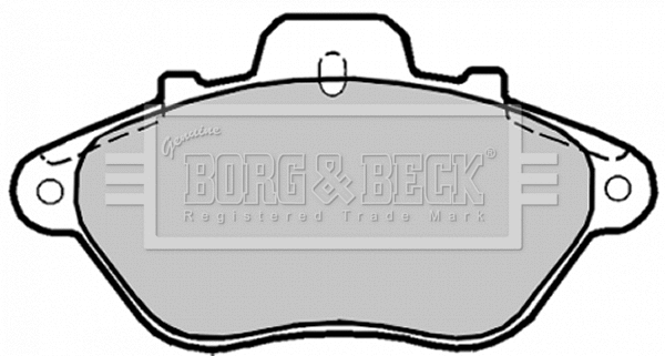 Brake Pad Set, disc brake (BBP1165)