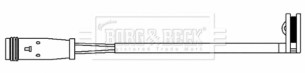 Warning Contact, brake pad wear (BWL3164)