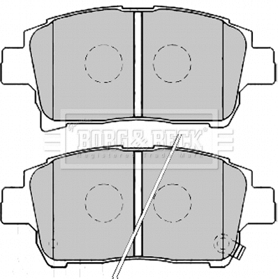 Brake Pad Set, disc brake (BBP2164)