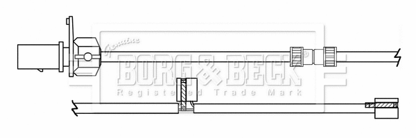 Warning Contact, brake pad wear (BWL3169)
