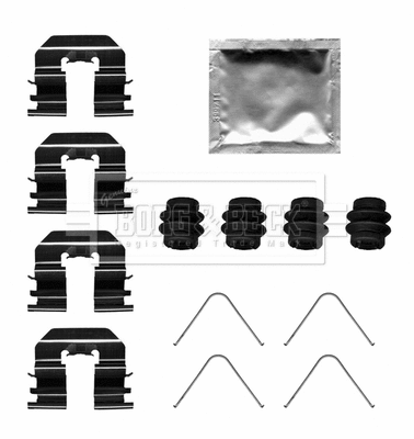 Accessory Kit, disc brake pad (BBK1673)