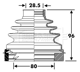 Bellow Kit, drive shaft (BCB6297)